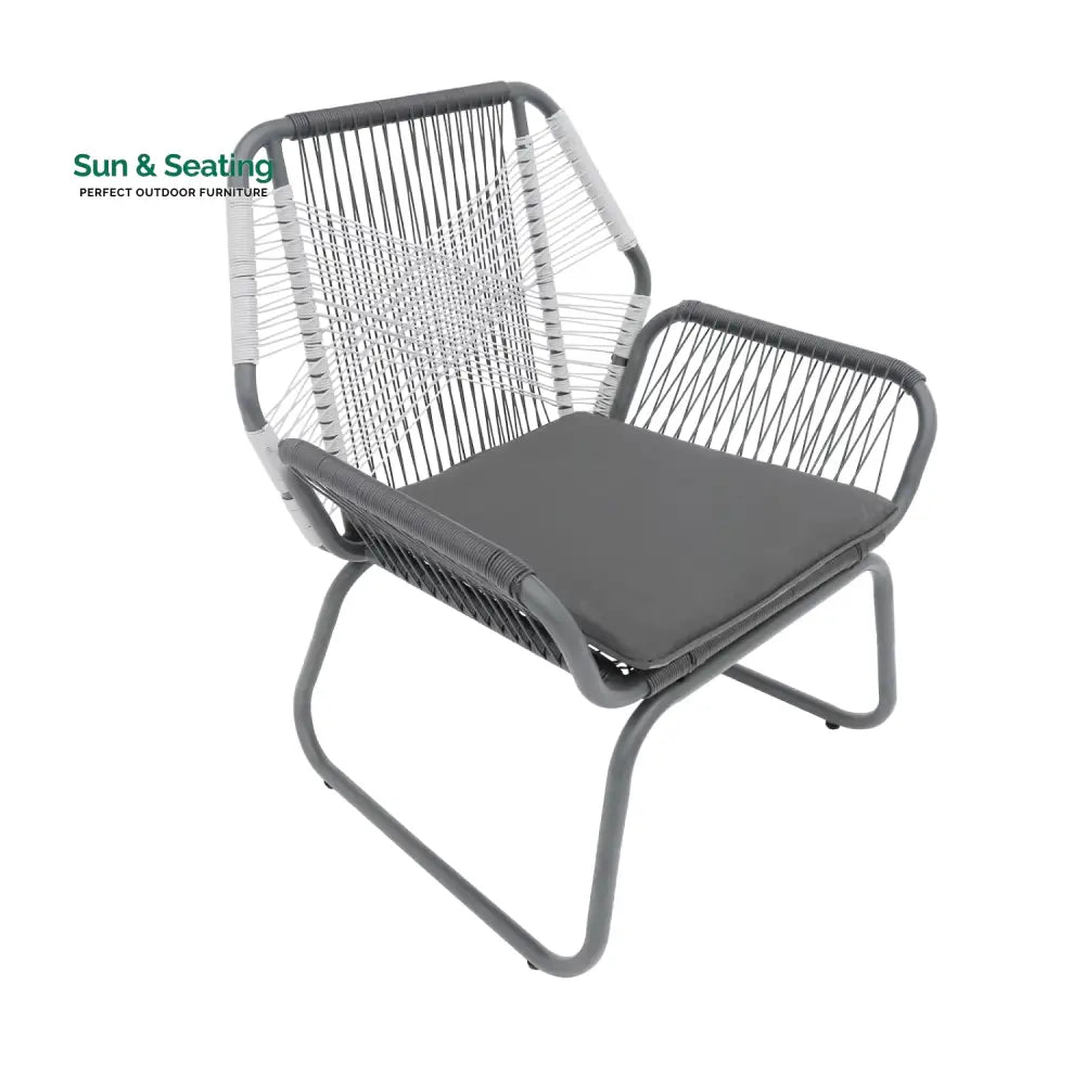 Elara Outdoor Rope Double Tone 3-Piece Patio Set Patio Set