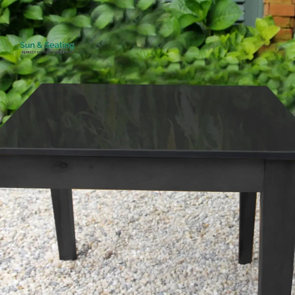 Elicia Outdoor Patio Seating Set 2 Chairs and 1 Table Set (Black) Braided &amp; Rope Coffee Table Sets
