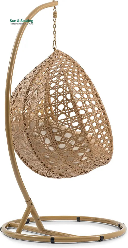 Elliott Single Seater Hanging Swing With Stand For Balcony Garden Swings