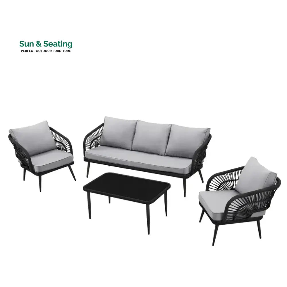 Elodia Outdoor Sofa Set 2 Seater 2 Single seater and 1 Center Table Sofa Sets