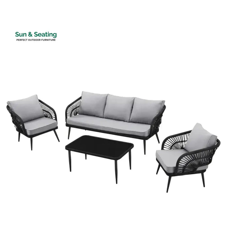 Elodia Outdoor Sofa Set 2 Seater 2 Single seater and 1 Center Table Sofa Sets
