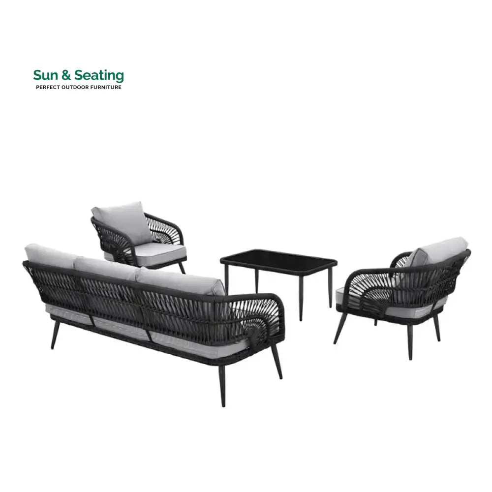 Elodia Outdoor Sofa Set 2 Seater 2 Single seater and 1 Center Table Sofa Sets