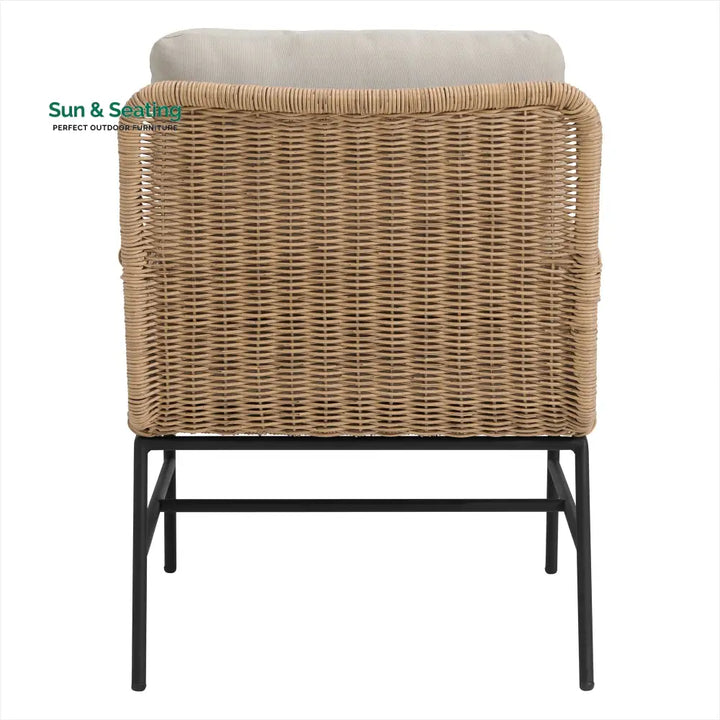 Eloise Outdoor Garden Balcony Sofa Set 2 Seater 2 Single seater and 1 Center Table Set (Tan) Sofa Sets