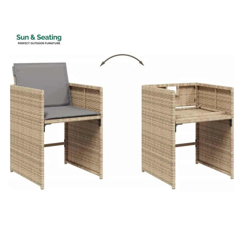 Elowen 11-Piece Outdoor Rattan Wicker Dinning Set Dining Set