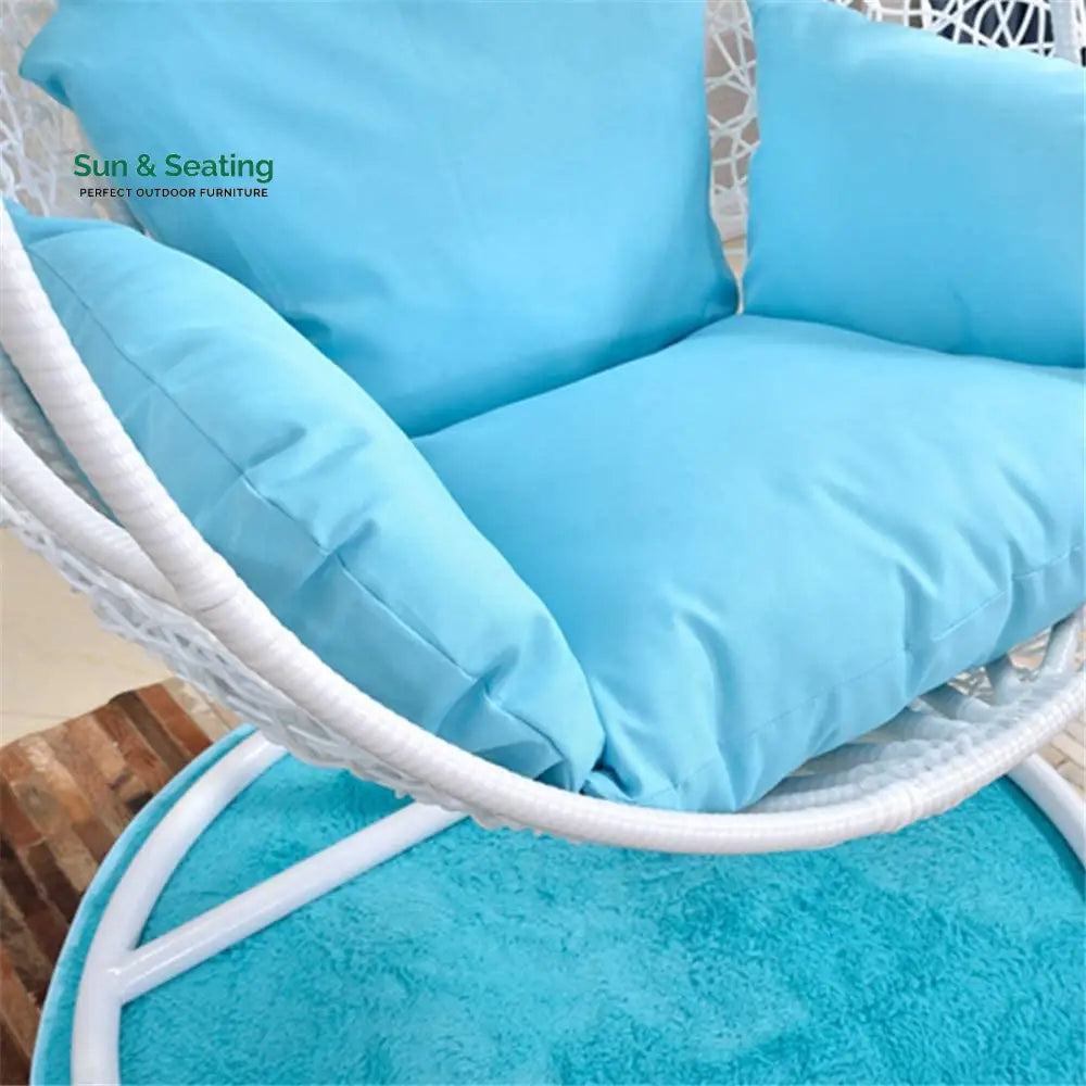 Elpidio Single Seater Hanging Swing With Stand For Balcony Garden Swing (White) Swings