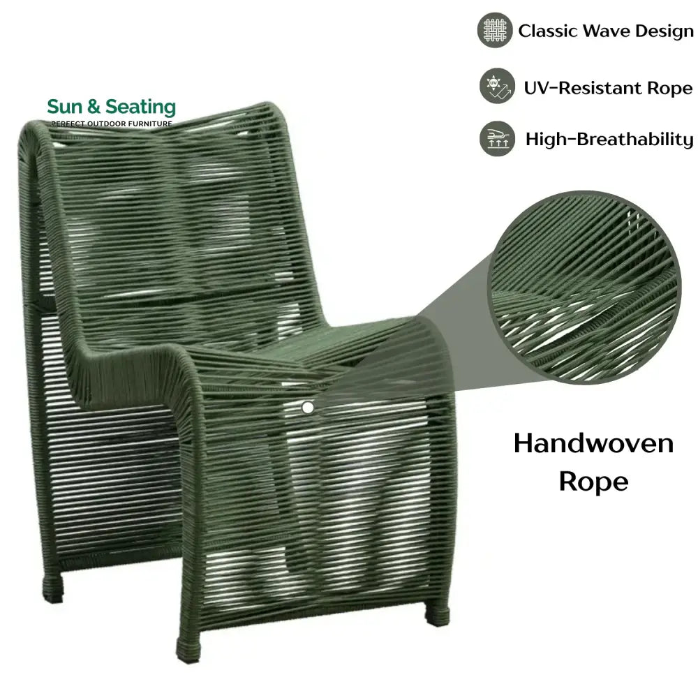 Emerson 2-Piece Outdoor Rope Patio Chairs Patio Chairs
