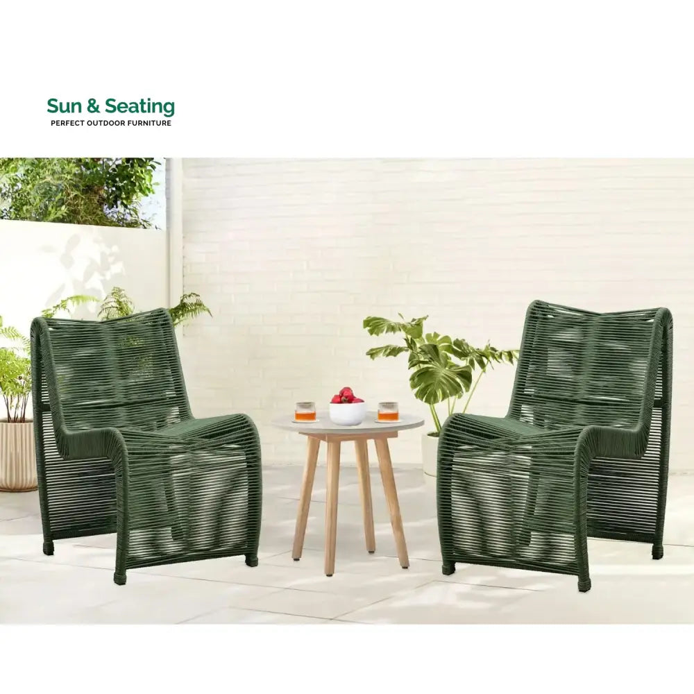 Emerson 2-Piece Outdoor Rope Patio Chairs Patio Chairs