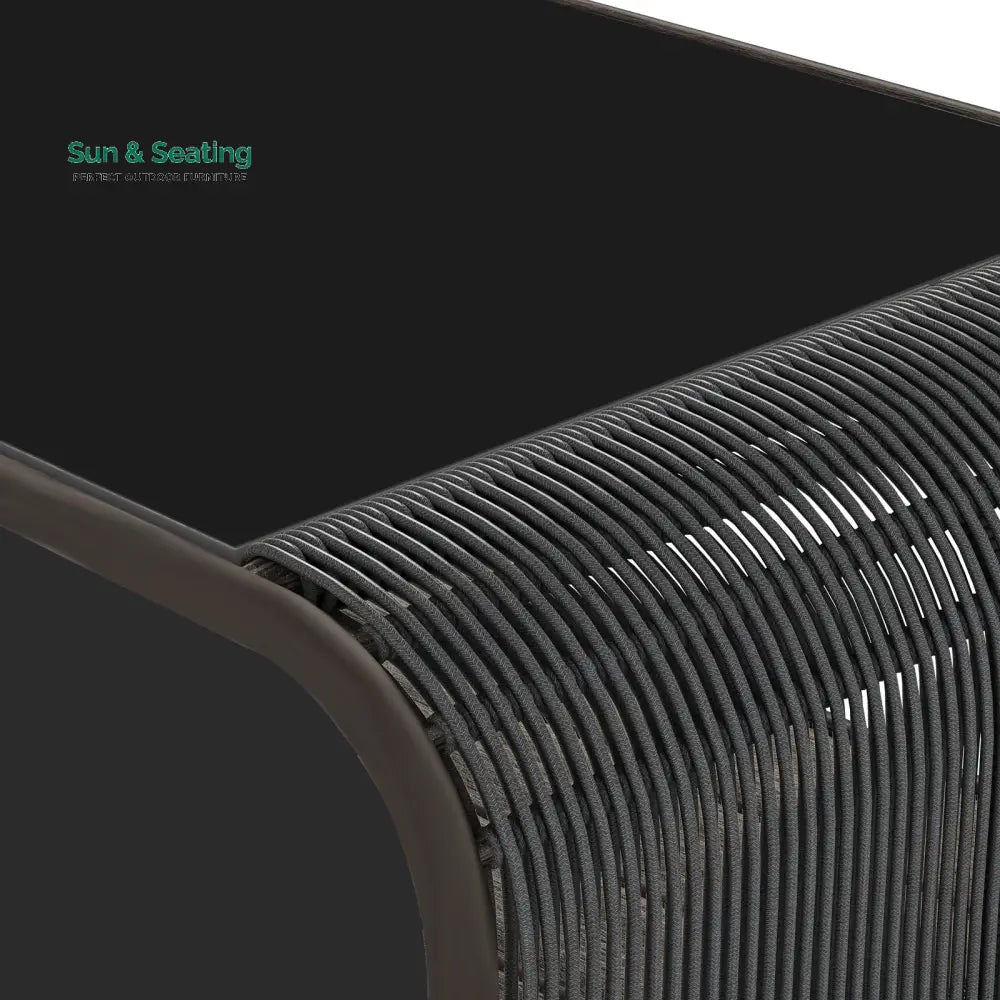 Emidio Outdoor Sofa Set 3 Seater 2 Single seater and 1 Center Table Braided & Rope Sofa Sets