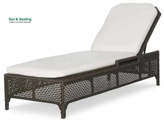Emilio Outdoor Swimming Poolside Lounger Brown Loungers