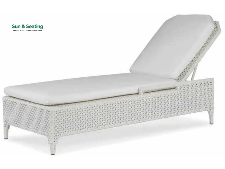 Emilio Outdoor Swimming Poolside Lounger White Loungers
