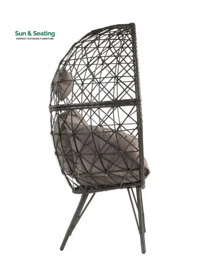 Ennio Single Seater Swing Basket For Balcony &amp; Garden (Black) Swings