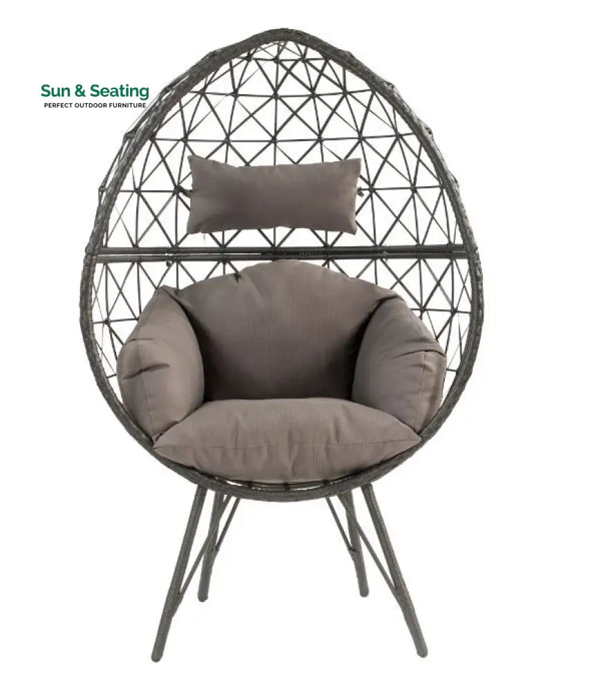 Ennio Single Seater Swing Basket For Balcony &amp; Garden (Black) Swings
