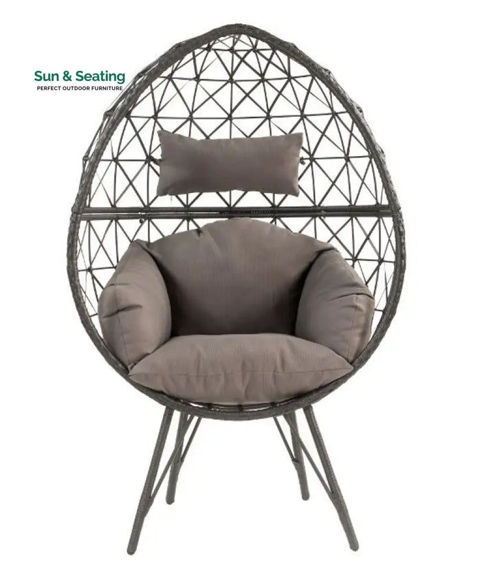 Ennio Single Seater Swing Basket For Balcony &amp; Garden (Black) Swings