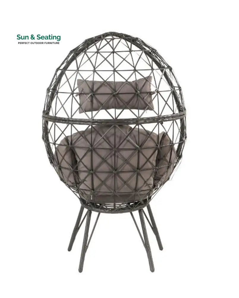 Ennio Single Seater Swing Basket For Balcony &amp; Garden (Black) Swings