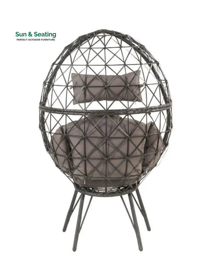 Ennio Single Seater Swing Basket For Balcony &amp; Garden (Black) Swings