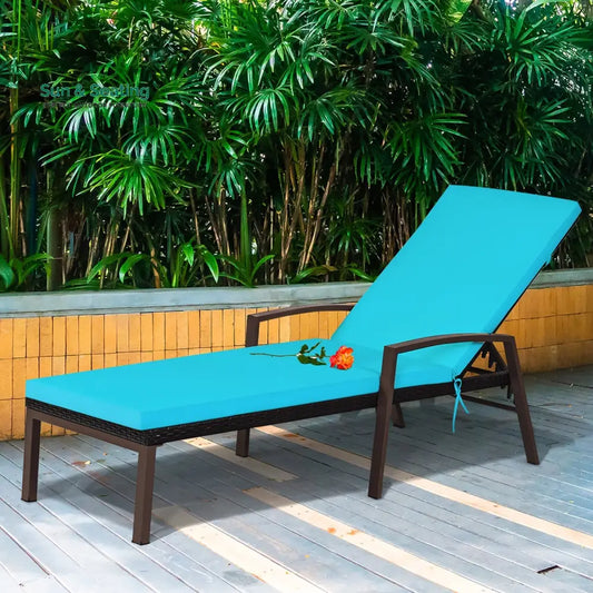 Epic Outdoor Swimming Poolside Lounger (Dark Brown) Loungers