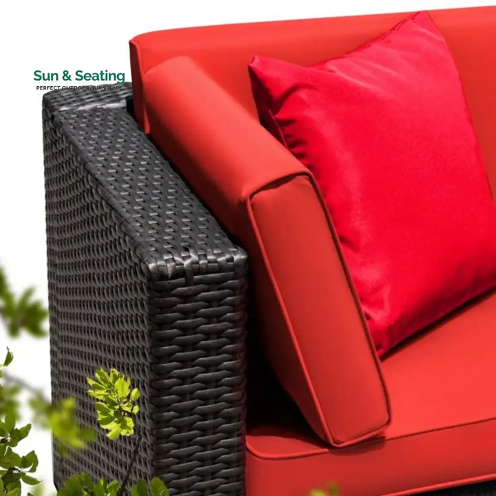 Eshanvi Outdoor All-Weather Rattan Wicker Single Seater Sofa Sofa Set