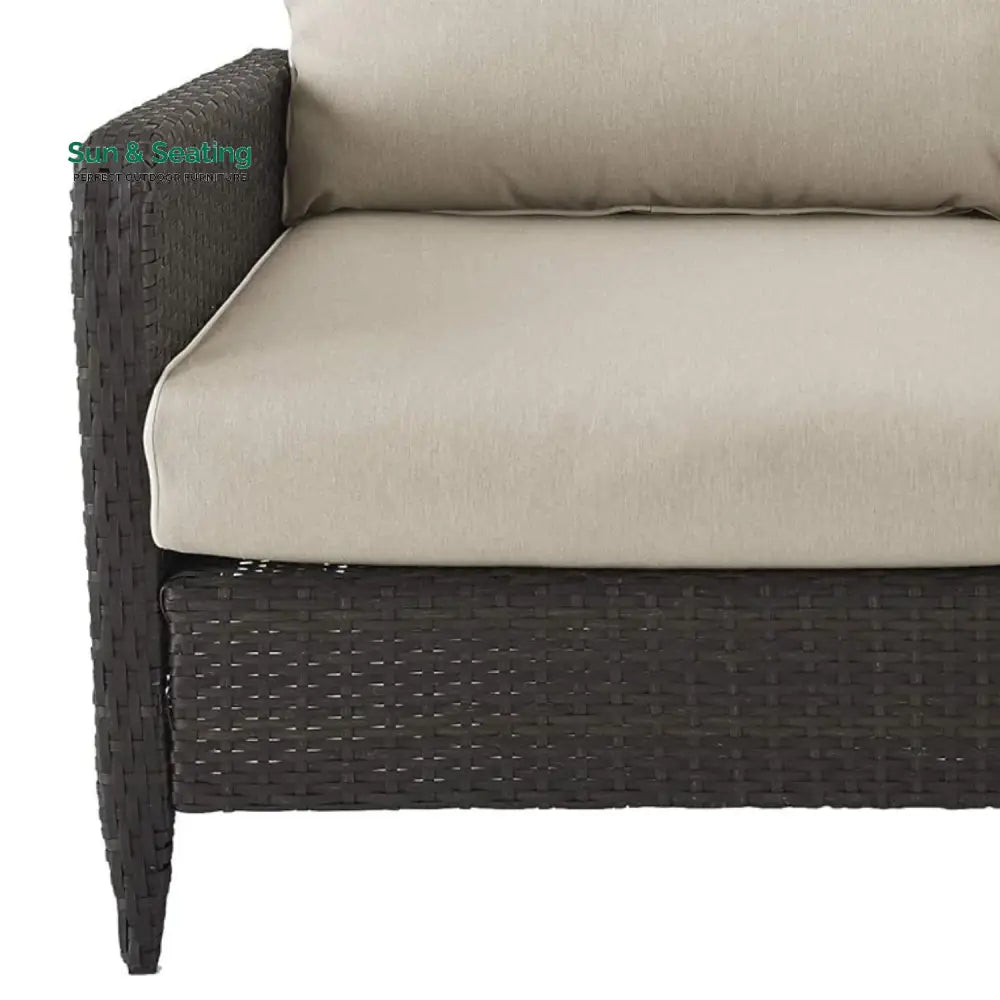 Esmeray Outdoor Wicker Single Seater Loveseat Sofa Sofa Set