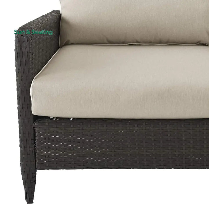 Esmeray Outdoor Wicker Single Seater Loveseat Sofa Sofa Set