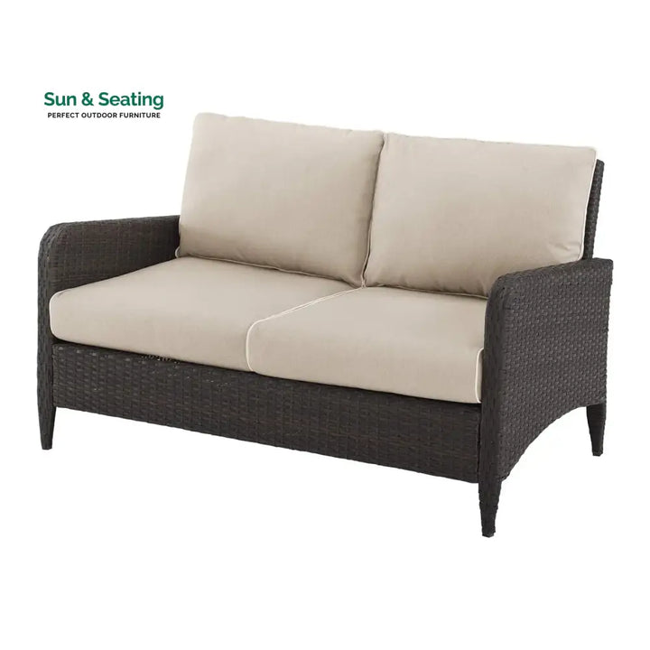 Esmeray Outdoor Wicker Single Seater Loveseat Sofa Sofa Set
