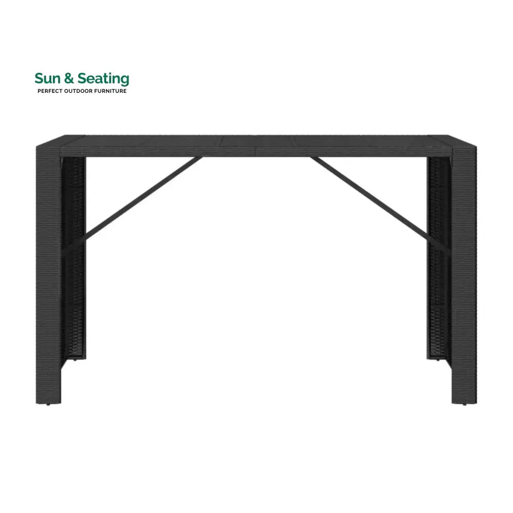 Estrella Outdoor Rattan Wicker Bar Table Bar Table