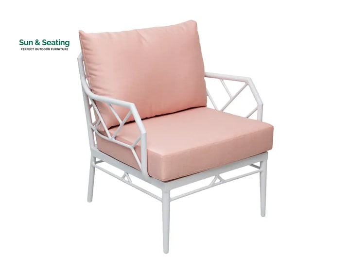 Ettore Outdoor Sofa Set 3 Seater 2 Single Seater,and 1 Center Table (White) Sofa Sets