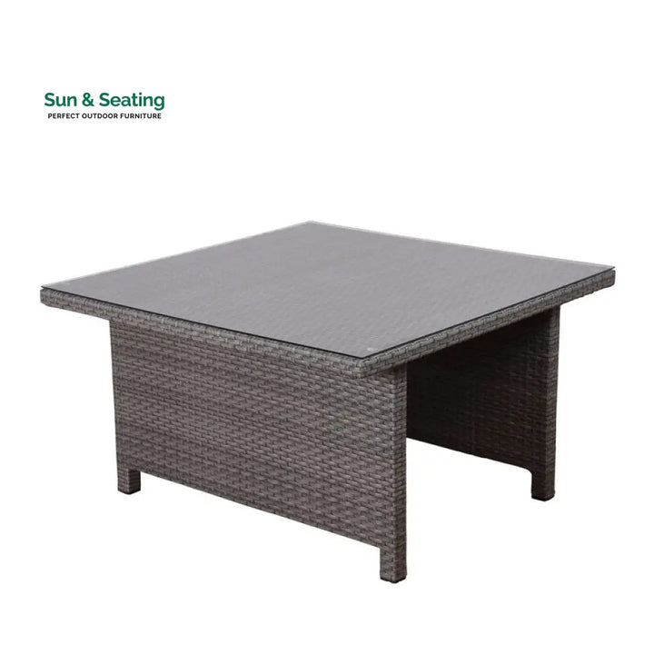 Eula Outdoor Patio Dining Set 4 Stools and 1 Table (Gray) Dining sets