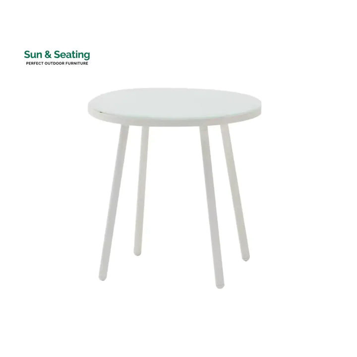 Eusbio Outdoor Patio Seating Set 2 Chairs and 1 Table Set Braided &amp; Rope (Honey/White) Coffee Table Sets