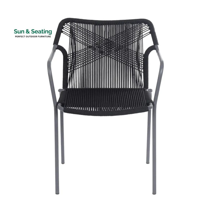 Evelina 3-Piece Outdoor Grey Rope Patio Set Patio Set