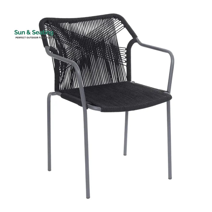 Evelina 3-Piece Outdoor Grey Rope Patio Set Patio Set
