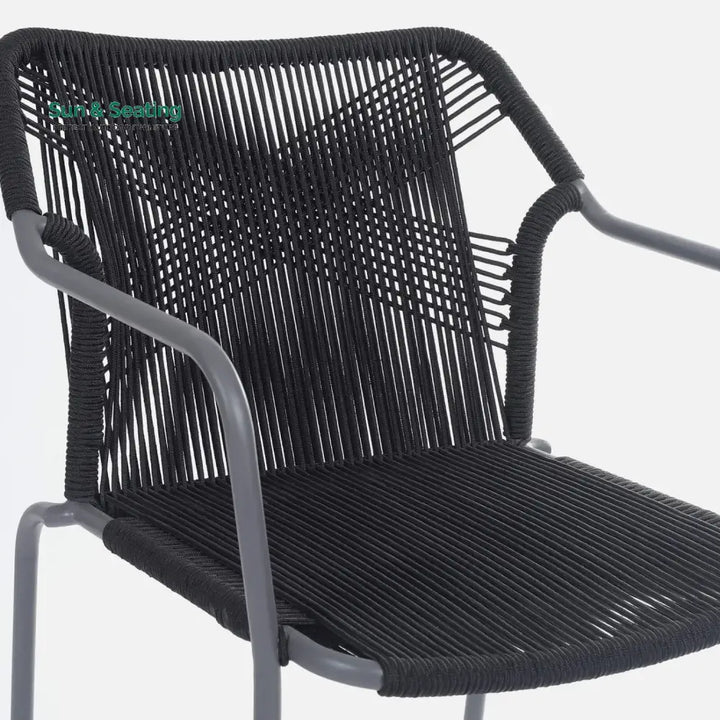 Evelina 3-Piece Outdoor Grey Rope Patio Set Patio Set