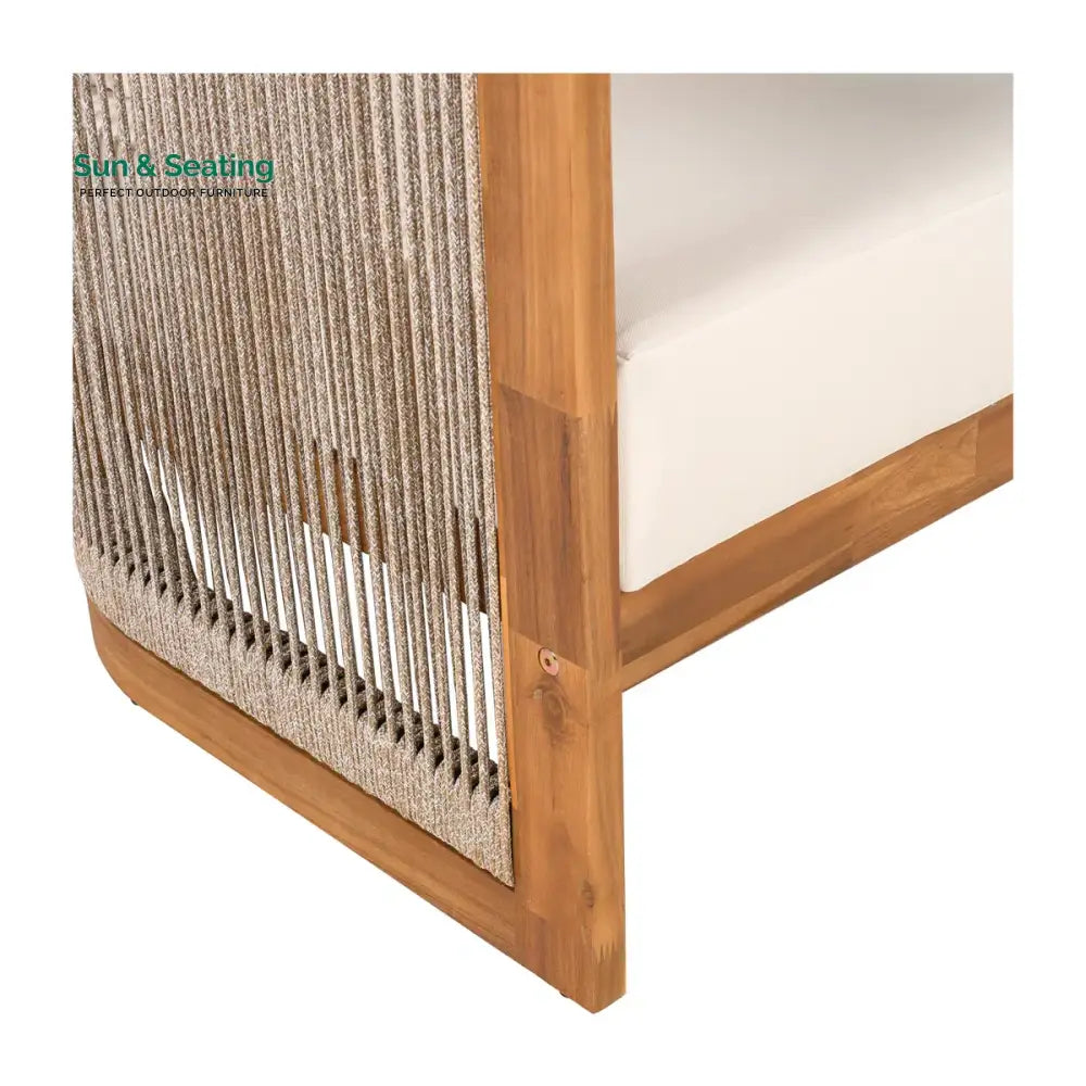 Exano Outdoor Sofa Set 2 Seater 2 Single seater and 1 Center Table Braided & Rope Sofa Sets