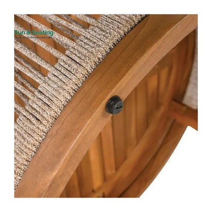 Exano Outdoor Sofa Set 2 Seater 2 Single seater and 1 Center Table Braided & Rope Sofa Sets