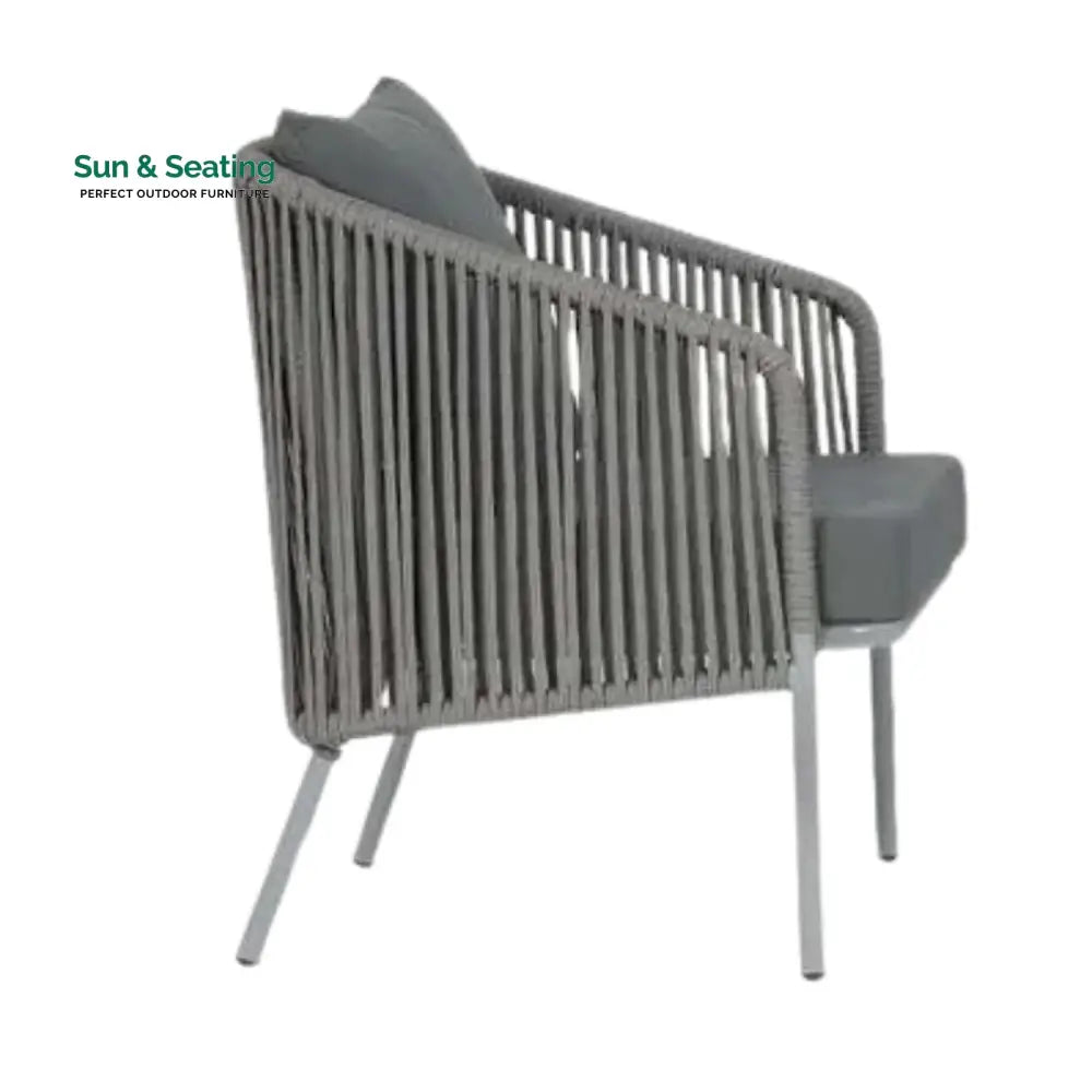 Falguni Outdoor 4 Piece Modern Woven Rope Sofa Set Sofa Set