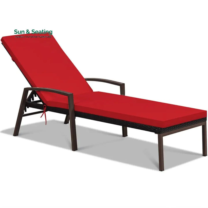 Faro Outdoor Swimming Poolside Lounger Set of 2 (Black) Loungers
