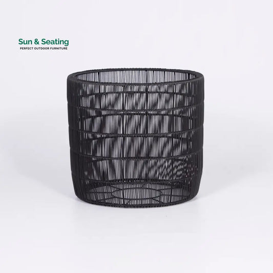 Félix Outdoor Wicker Planters For Garden Balcony Black Planter
