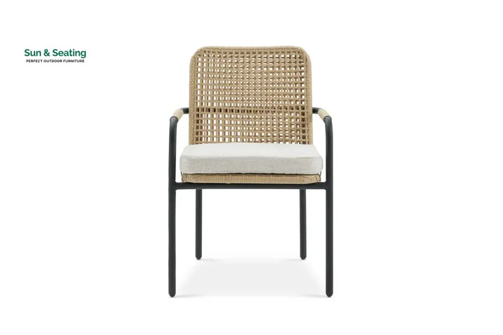 Femia Outdoor Patio Seating Set 2 Chairs Set (Honey) Coffee Table Sets
