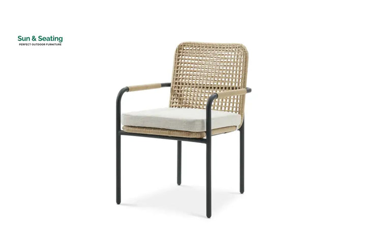 Femia Outdoor Patio Seating Set 2 Chairs Set (Honey) Coffee Table Sets