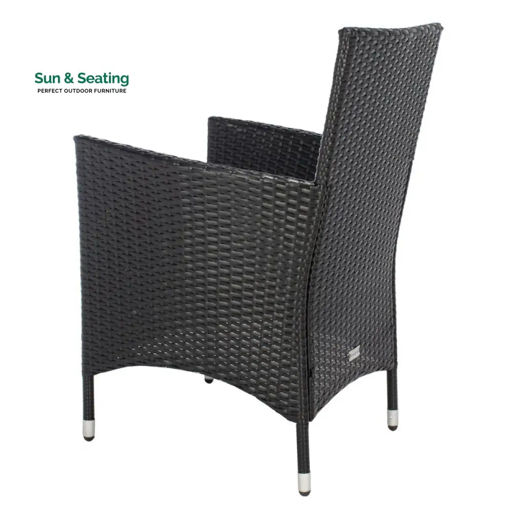 Filiberto Outdoor Patio Dining Set 8 Chairs and 1 Table (Black) Dining sets