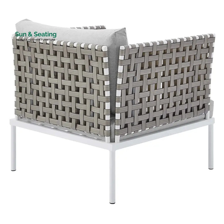 Finds Outdoor Patio Seating Set 2 Chairs and 1 Table Set (White) Braided &amp; Rope Coffee Table Sets