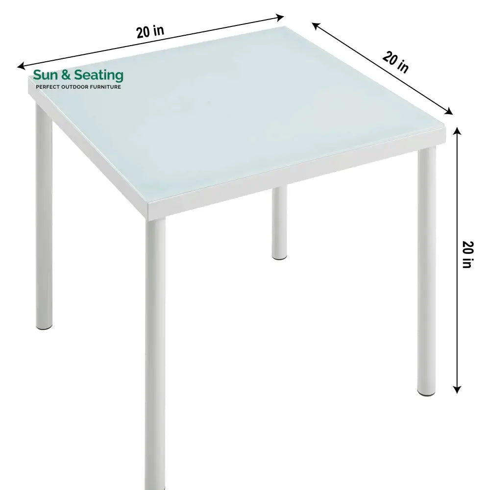Finds Outdoor Patio Seating Set 2 Chairs and 1 Table Set (White) Braided &amp; Rope Coffee Table Sets