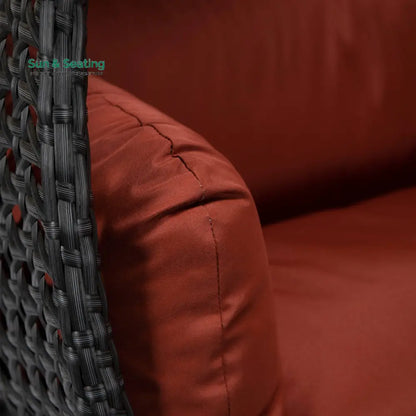 Fino Double Seater Hanging Swing With Stand For Balcony Garden Swing (Dark Grey) Swings