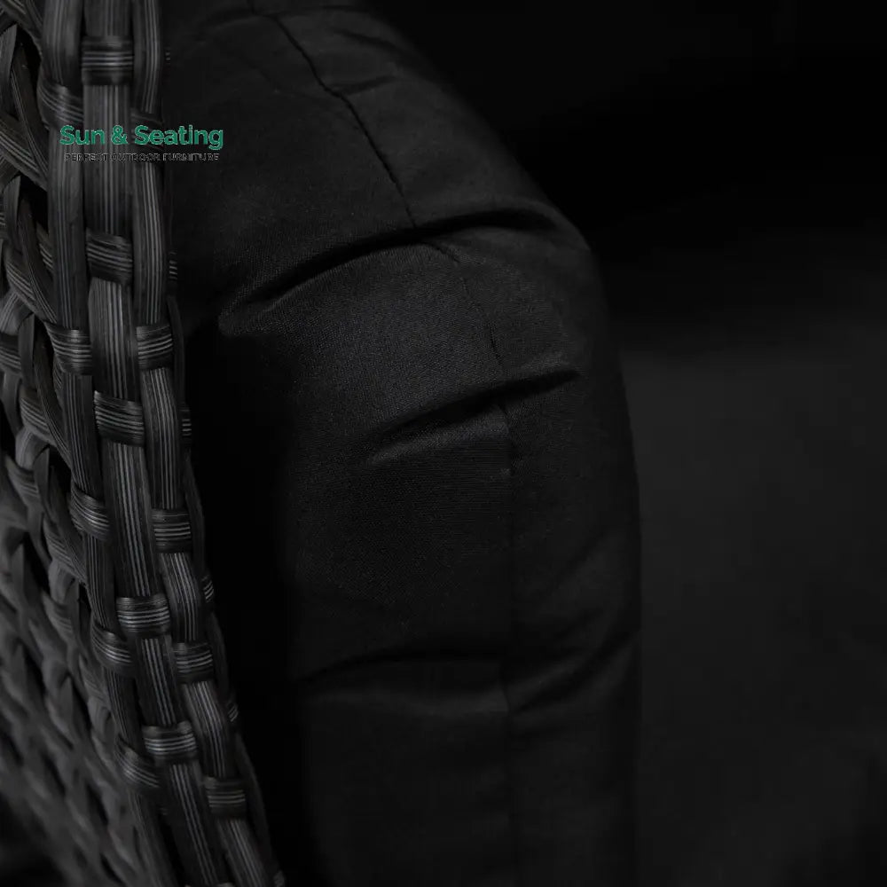 Fino Double Seater Hanging Swing With Stand For Balcony Garden Swing (Dark Grey) Swings