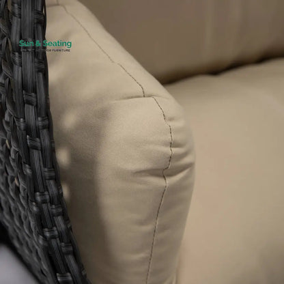 Fino Double Seater Hanging Swing With Stand For Balcony Garden Swing (Dark Grey) Swings