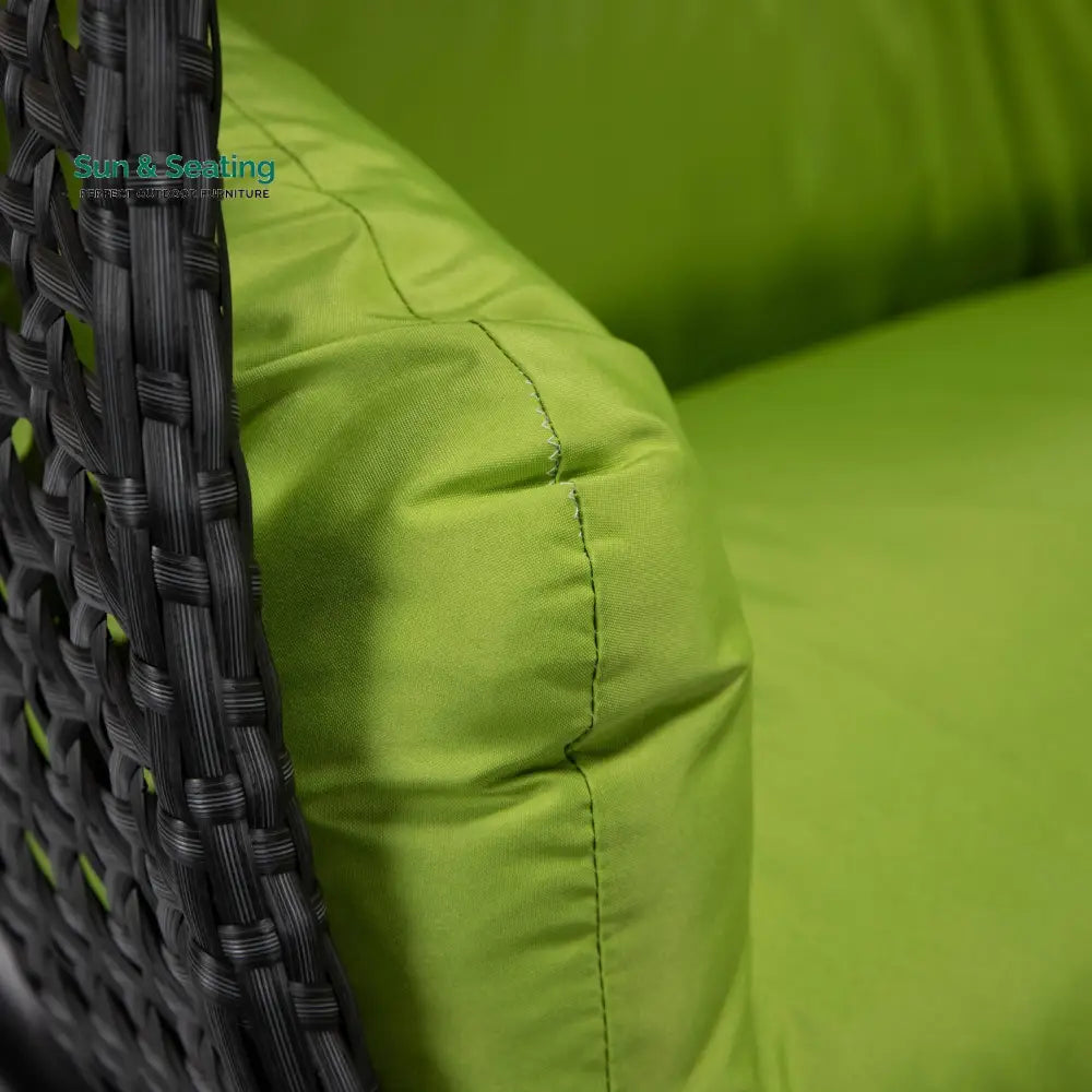 Fino Double Seater Hanging Swing With Stand For Balcony Garden Swing (Dark Grey) Swings