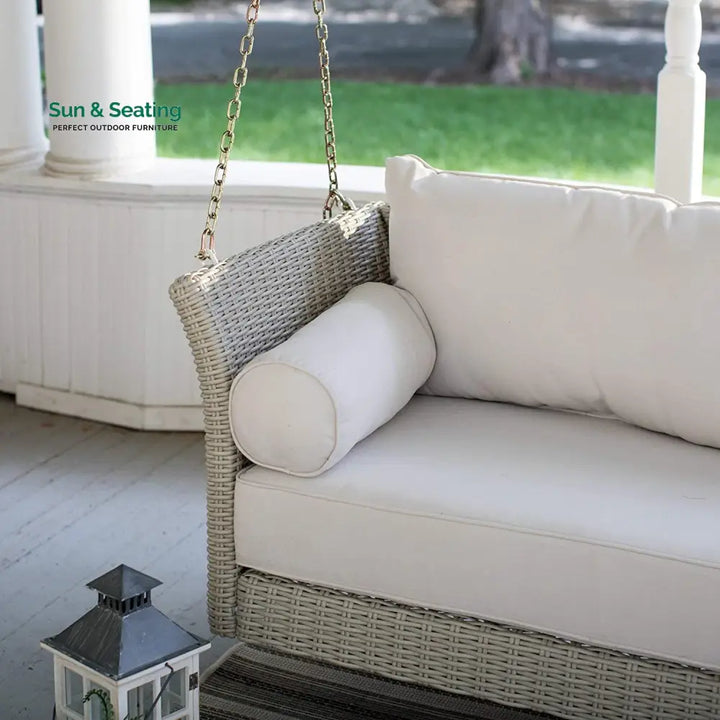 Fiorentini Double Seater Hanging Swing Without Stand For Balcony Garden Swing (Beige) Swings
