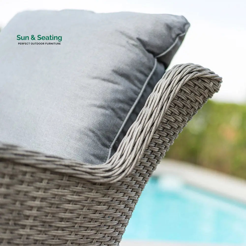 Fiorentino Outdoor Sofa Set 2 Seater 2 Single seater and 1 Center Table (Grey) Sofa Sets