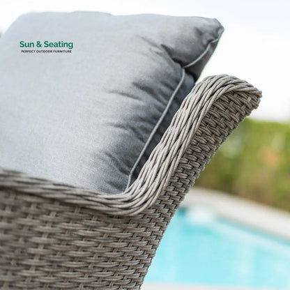 Fiorentino Outdoor Sofa Set 2 Seater 2 Single seater and 1 Center Table (Grey) Sofa Sets