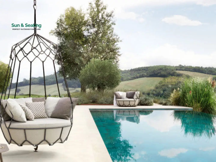Flavio Single Seater Hanging Swing Without Stand For Balcony Garden Swing Swings