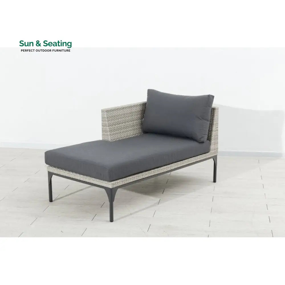 Flax Outdoor Swimming Poolside Lounger Set of 2 (Seashell) Loungers